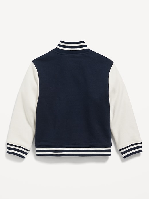 View large product image 2 of 2. Button-Front Bomber Jacket for Toddler Boys
