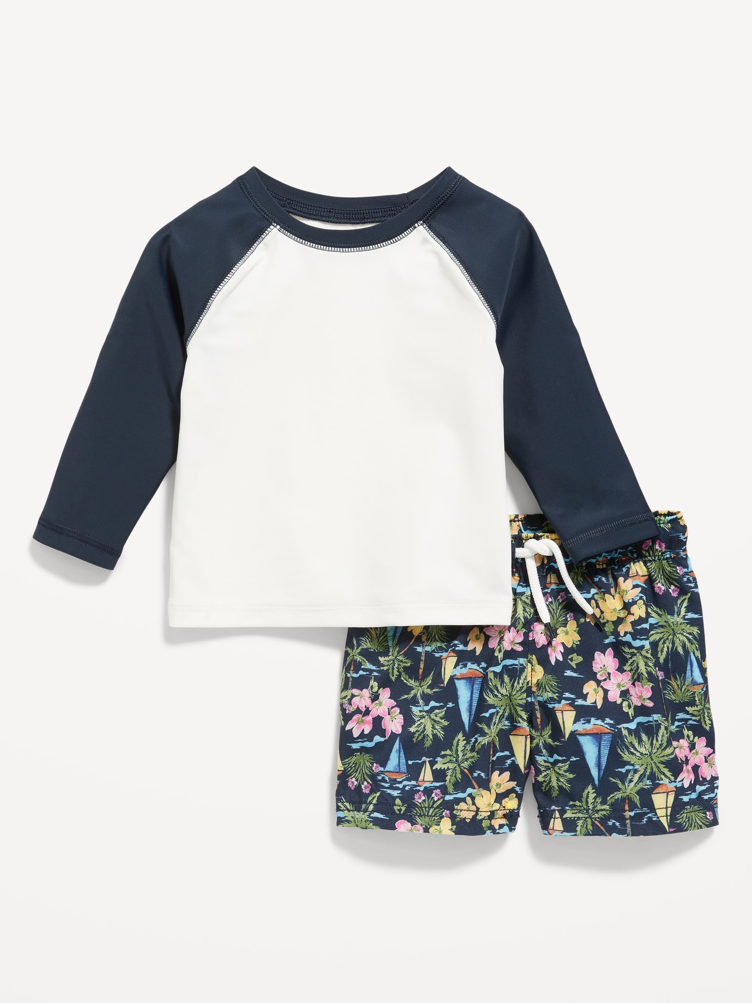 Rashguard Swim Top & Trunks for Baby