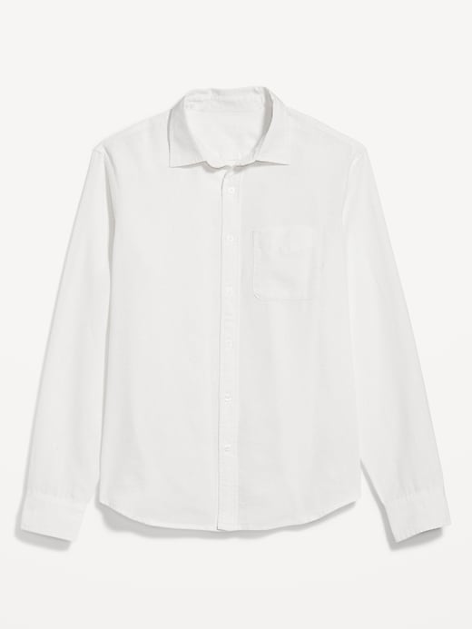 Image number 4 showing, Classic Fit Everyday Linen-Blend Shirt