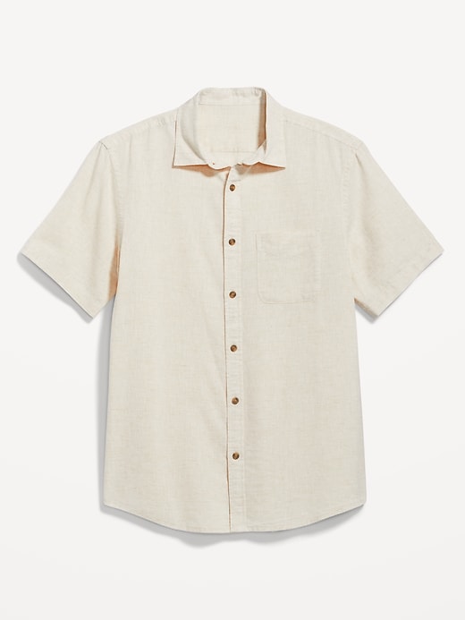 Image number 4 showing, Classic Fit Everyday Linen-Blend Shirt