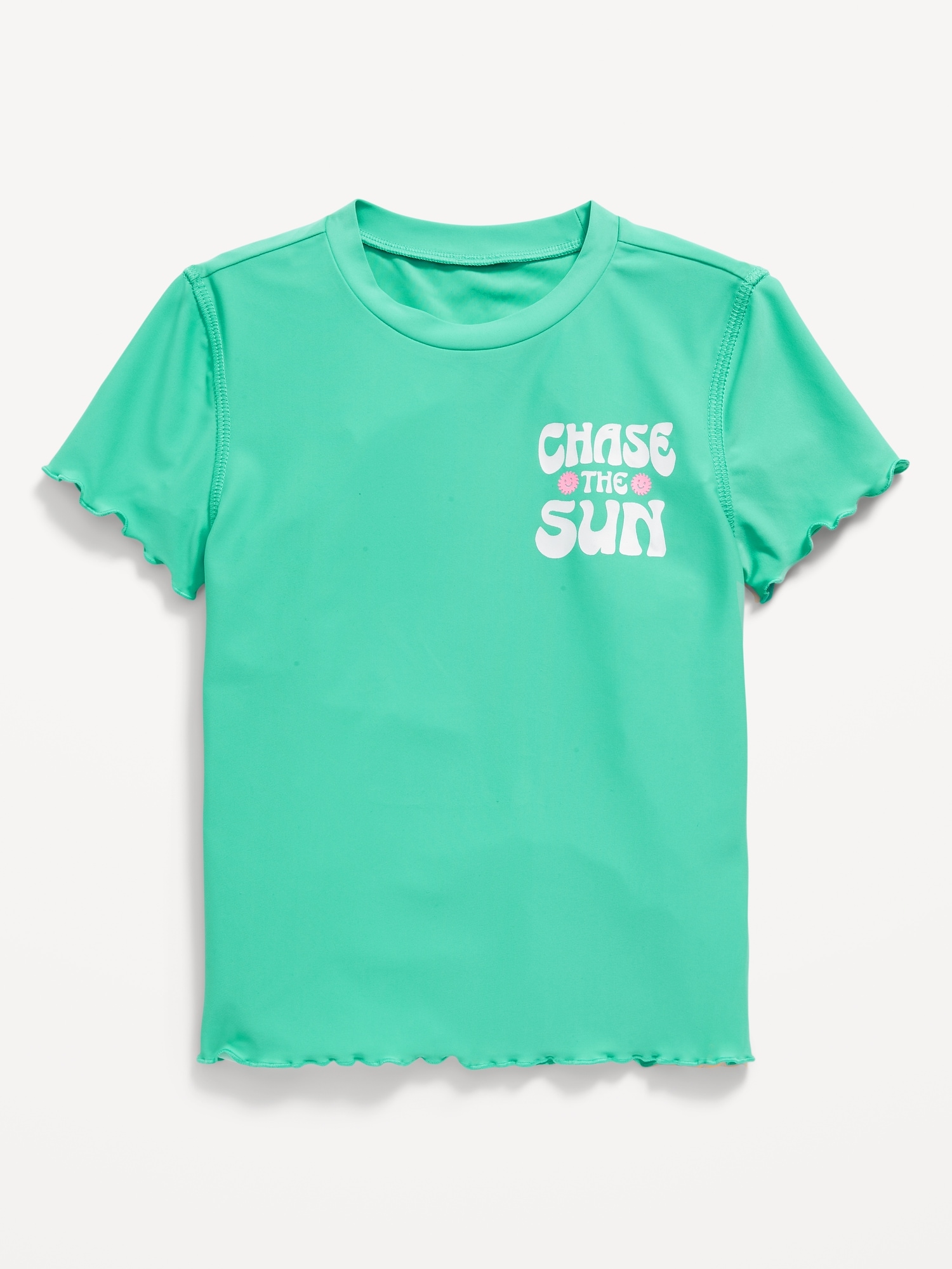 Short-Sleeve Rashguard Swim Top