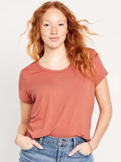 Luxe Tunic T-Shirt - Amberglow