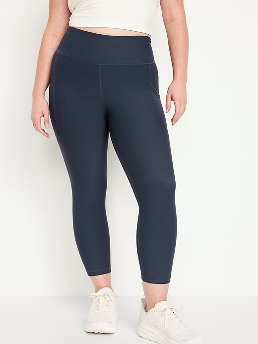 Image number 5 showing, High-Waisted PowerSoft Crop Leggings