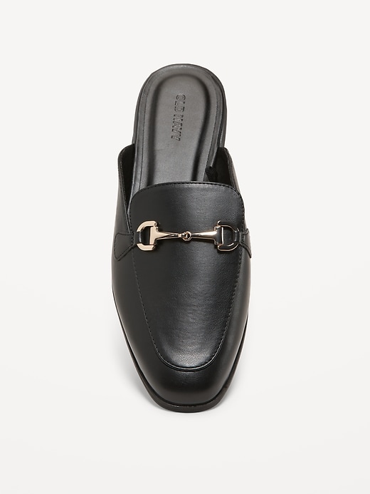 Redford leather backless store loafers