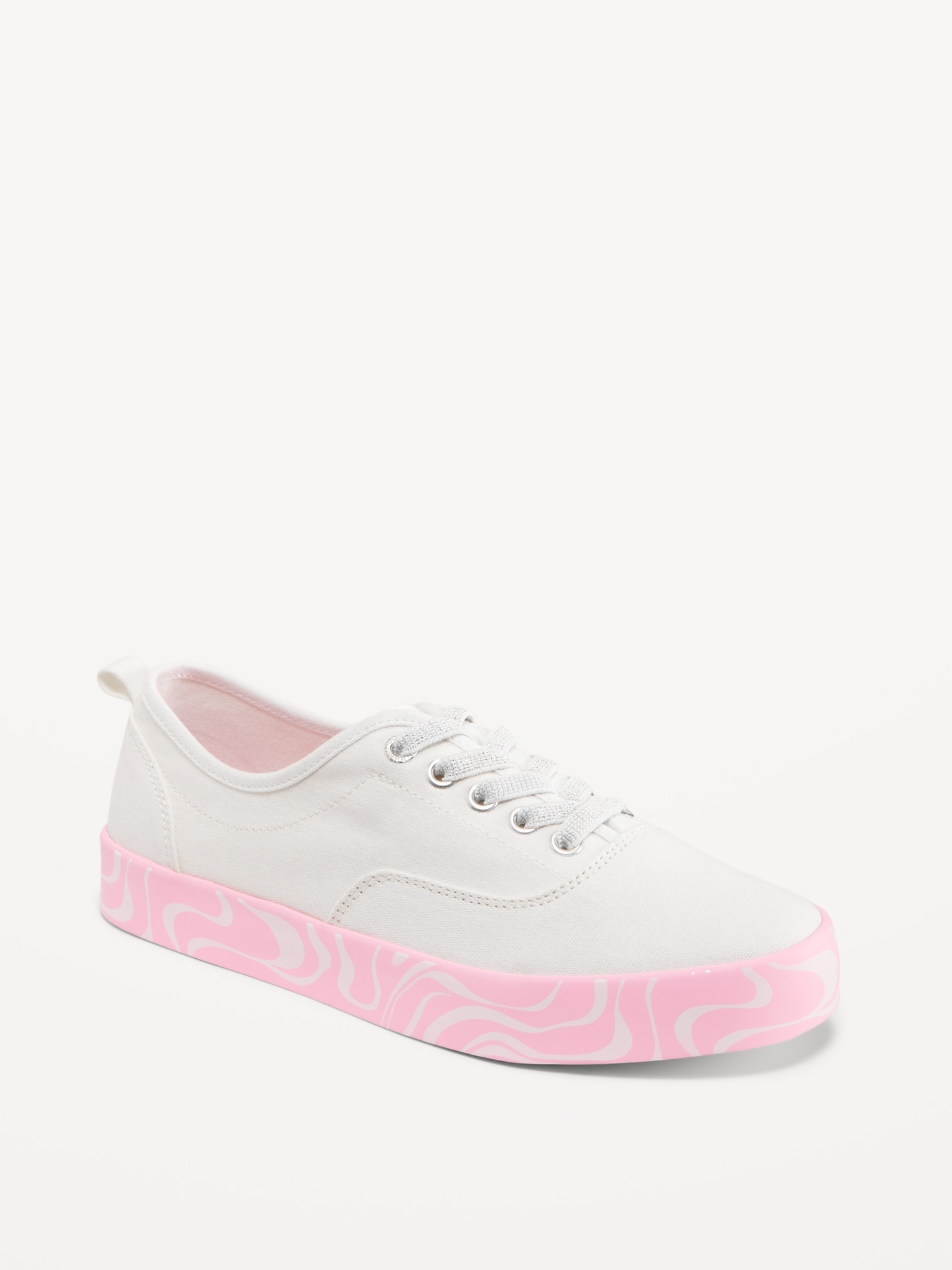 Lace canvas outlet sneakers