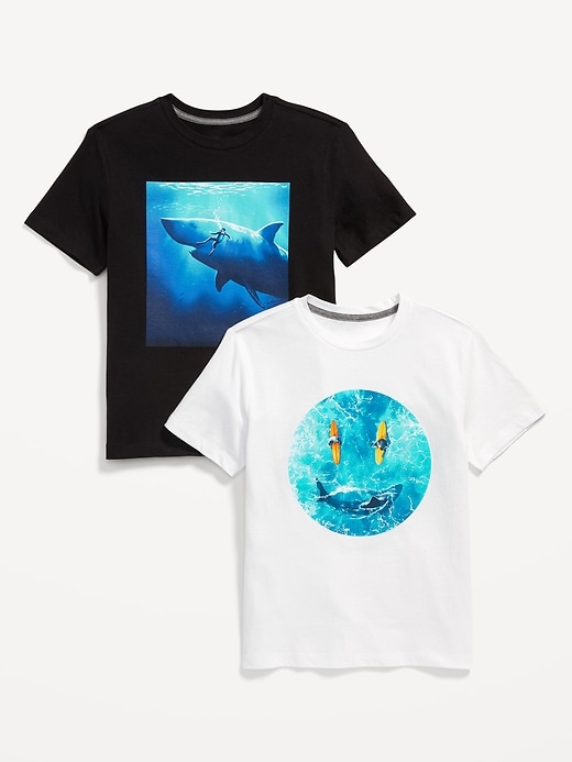 View large product image 1 of 2. Short-Sleeve Graphic T-Shirt 2-Pack for Boys