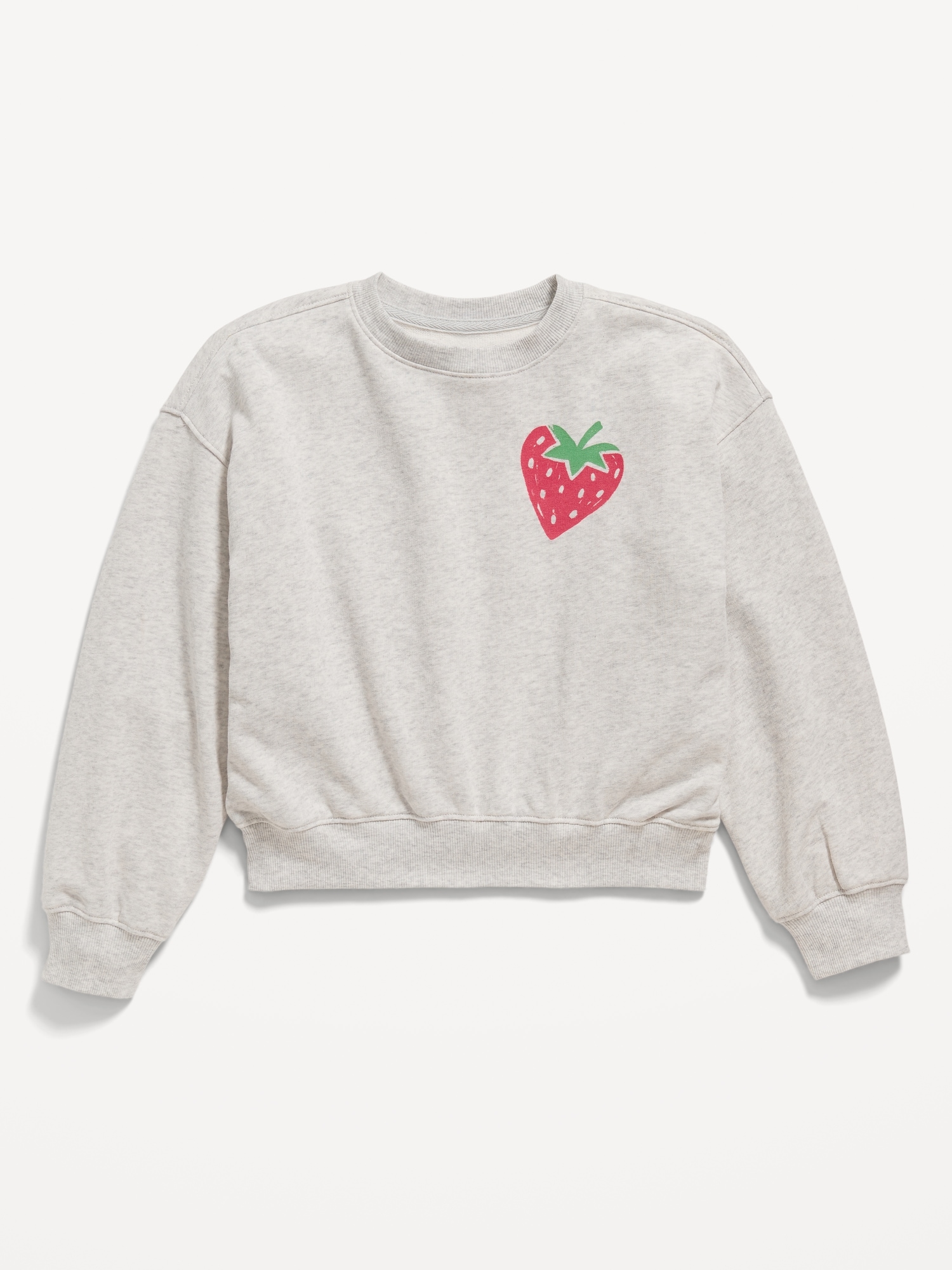 Favorite Fleece Slouchy Graphic Sweatshirt for Girls