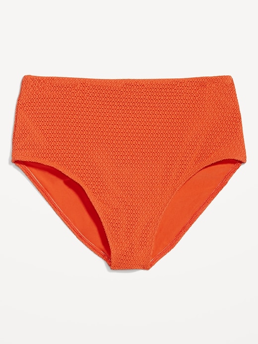 L'image numéro 4 présente Culotte de bikini à taille haute, coupe française pour Femme