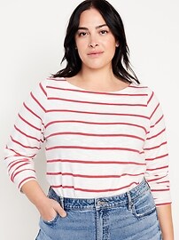 Pull Décontracté Rayé Chic À Col Rond, Pull En Tricot Coupe Ajustée À Manches  Longues Pour L'automne Et L'hiver, Vêtements Pour Femmes - Vêtements Femme  - Temu