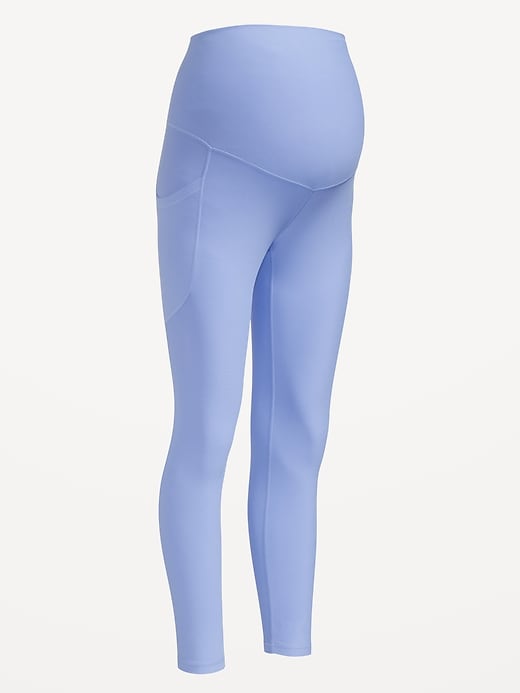 Image number 2 showing, Maternity Full-Panel PowerSoft 7/8 Leggings