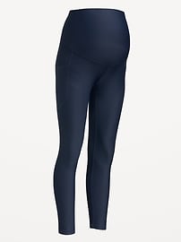 Image number 2 showing, Maternity Full-Panel PowerSoft 7/8 Leggings