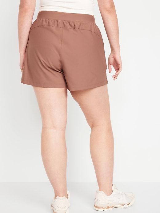 Image number 6 showing, High-Waisted PowerSoft Shorts -- 3-inch inseam