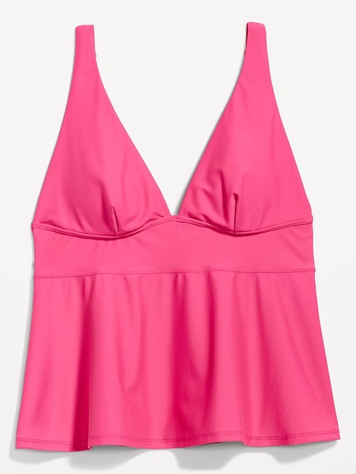 Image number 4 showing, V-Neck Swing Tankini Swim Top