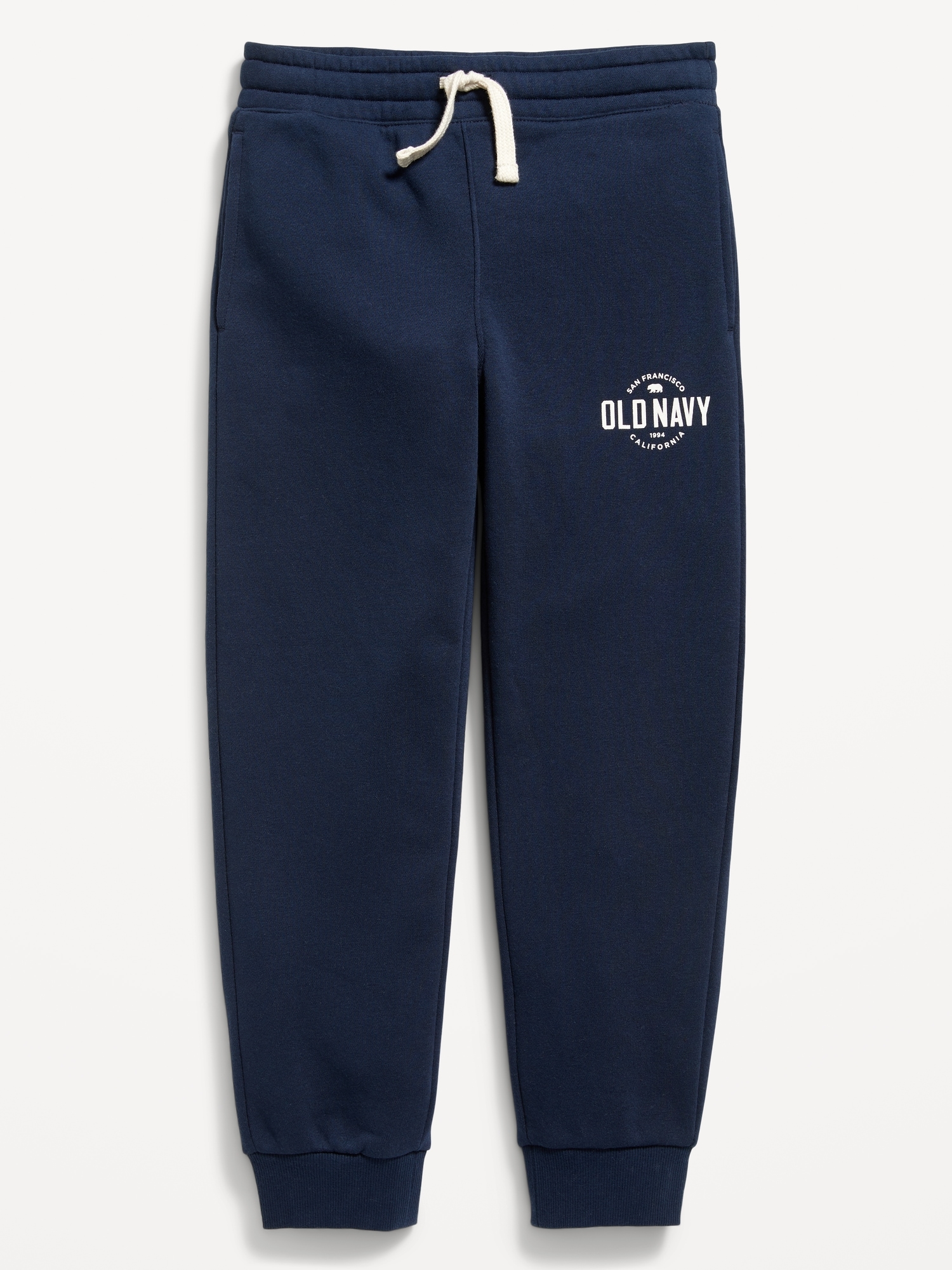 Pantalon de jogging en coton ouaté unisexe à logo pour Enfant