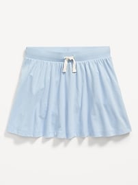 Voir une image plus grande du produit 4 de 5. Jupe-short unie à cordon coulissant pour Fille