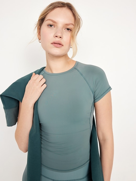 Image number 3 showing, FlowForm Short-Sleeve Top