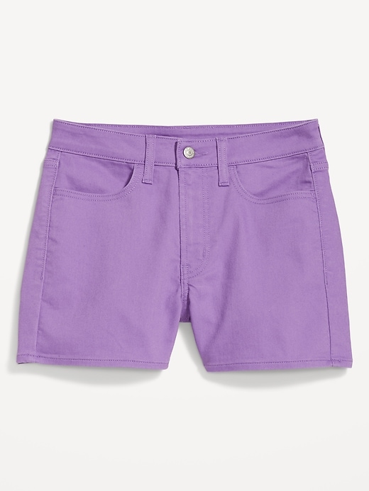 Image number 4 showing, High-Waisted Wow Jean Shorts -- 3-inch inseam