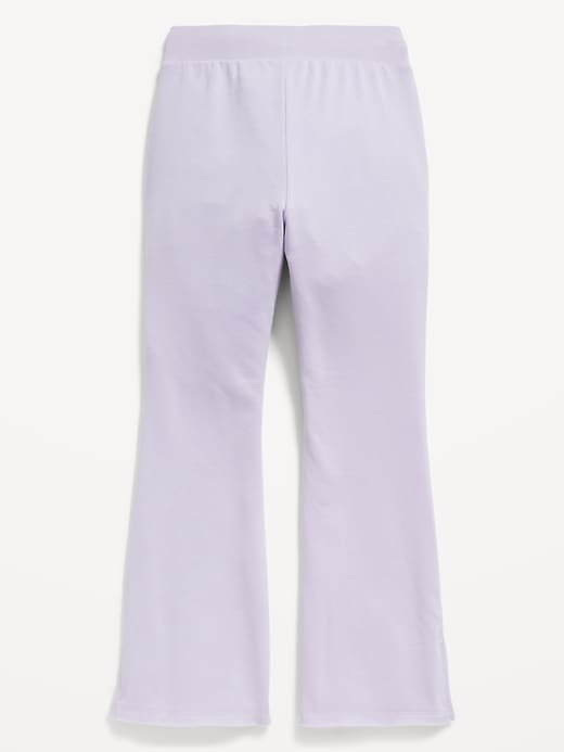 Voir une image plus grande du produit 2 de 2. Pantalon évasé en jersey bouclette à ourlet fendu pour Fille