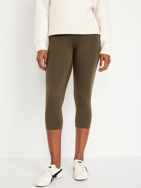 High-Waisted Crop Leggings