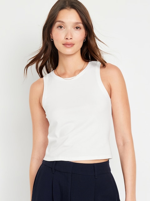 Bestee Tank Top - White Lilies