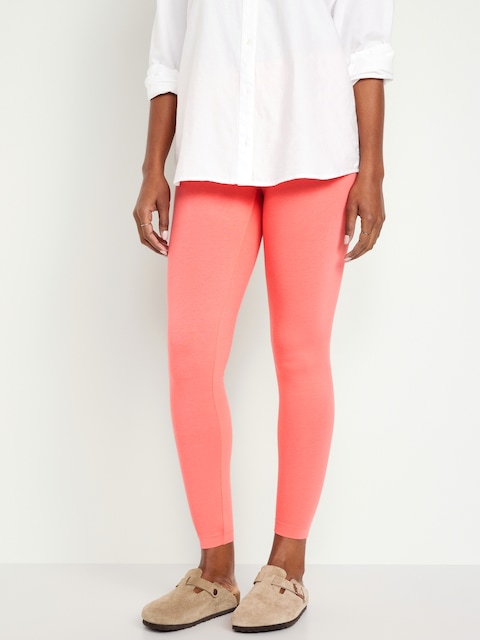 High-Waisted Jersey Fashion Layering Leggings