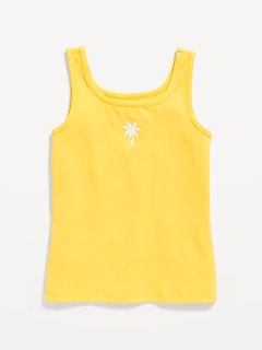 Fitted Graphic Tank Top for Girls
