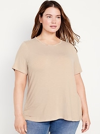 Luxe Oversized Cropped T-Shirt for Women
