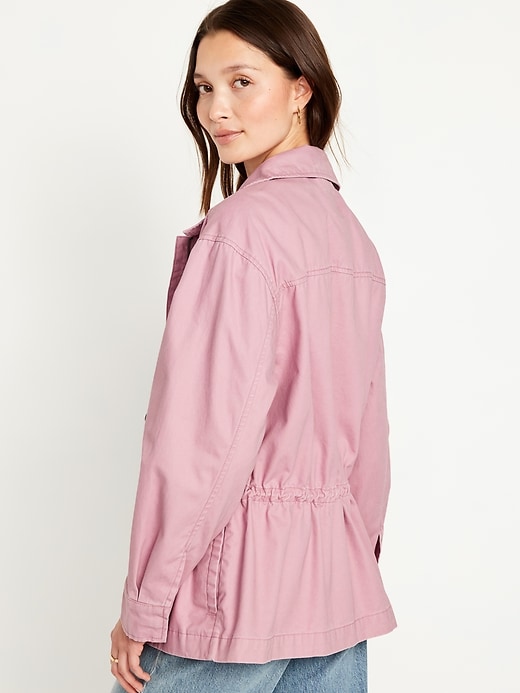 Cinched-Waist Utility Jacket