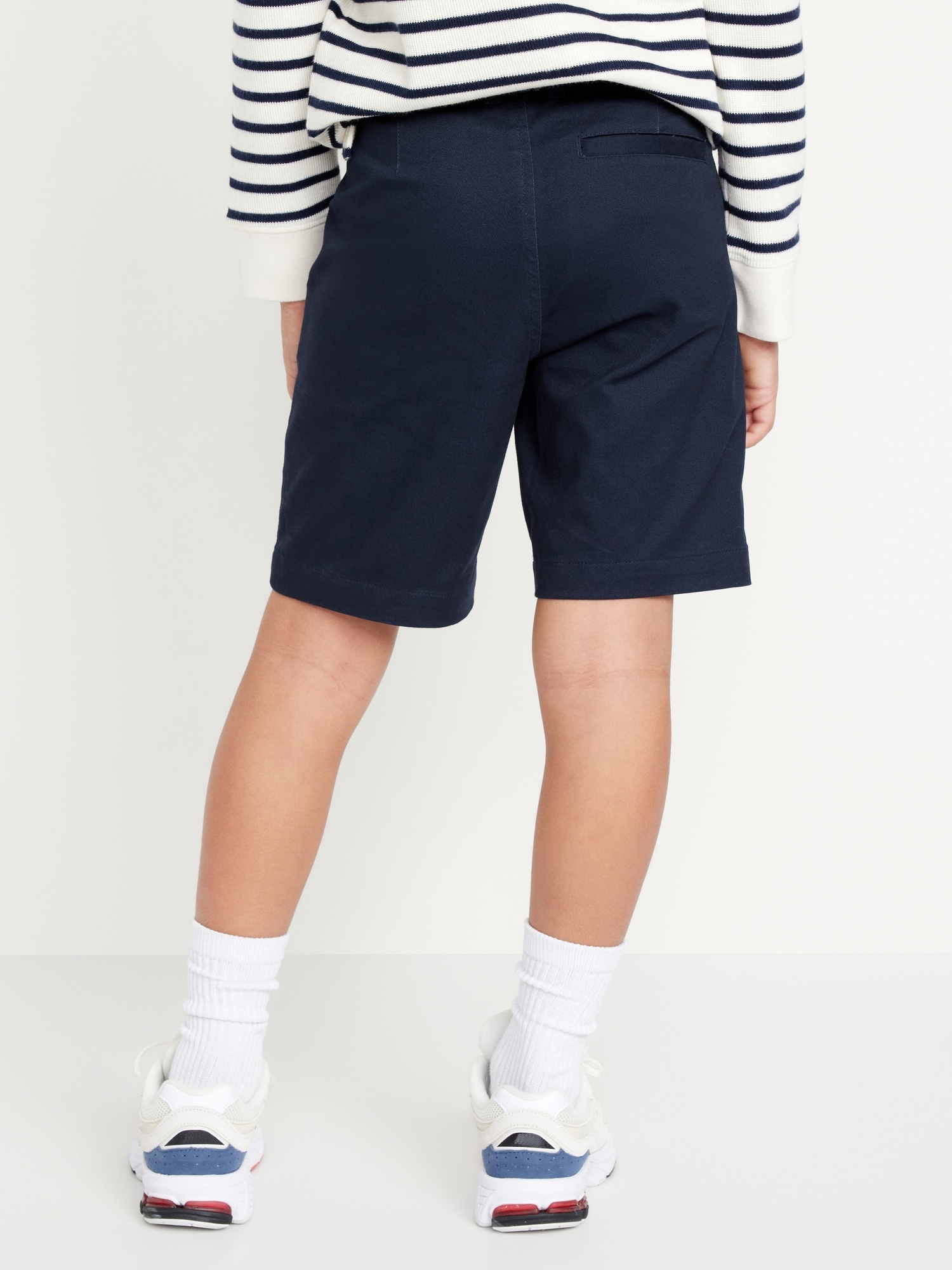 Old Navy Boys Twill W/Built-In Flex Straight Uniform Shorts 2 - Pack