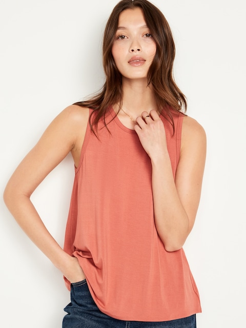 Luxe Sleeveless Top - Amberglow