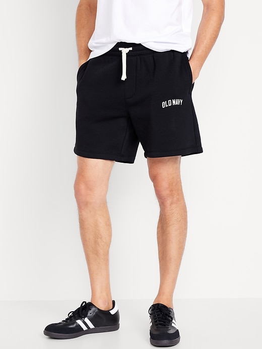 Image number 1 showing, Fleece Logo Shorts -- 7-inch inseam