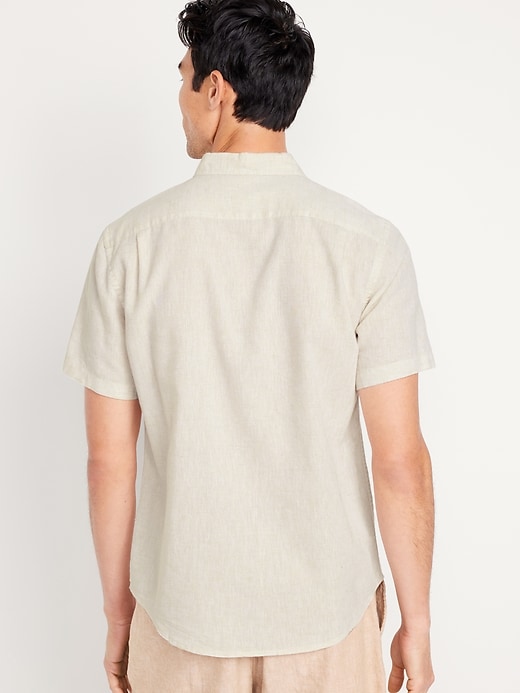 Image number 2 showing, Classic Fit Everyday Linen-Blend Shirt