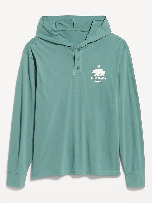 Lightweight henley hoodie on sale