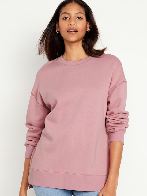 SoComfy Relaxed Tunic Sweatshirt - Anise