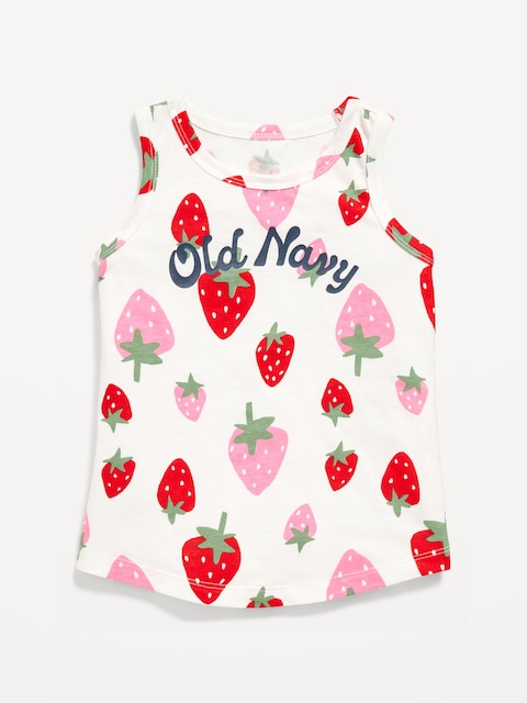 Logo-Graphic Tank Top for Toddler Girls