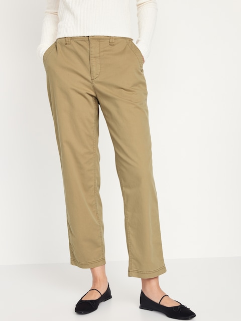 High-Waisted OGC Chino Pants - Beige