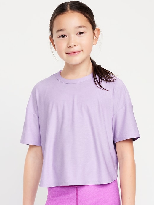 Voir une image plus grande du produit 1 de 4. T-shirt Go-Dry Cool Doux nuage 94 court pour Fille