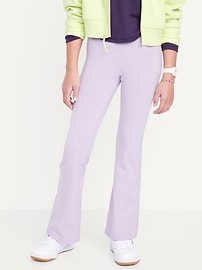 Image number 1 showing, High-Waisted PowerChill Crossover Flared Leggings for Girls