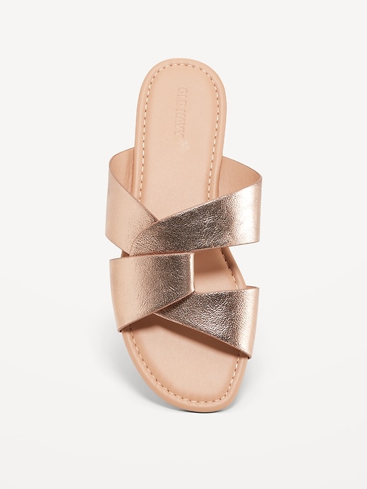 Image number 5 showing, Faux-Leather Link Strap Sandals for Women