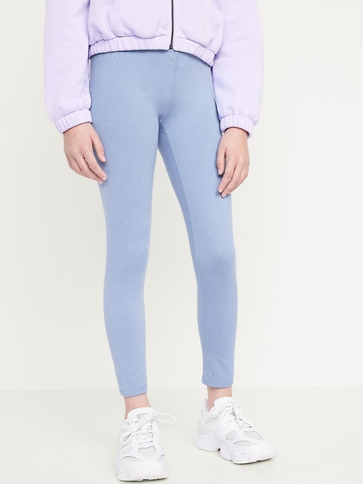 Image number 1 showing, High-Waisted PowerPress 7/8-Length Leggings for Girls