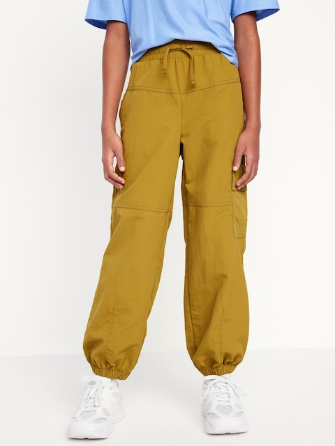 High-Waisted Cargo Performance Pants for Girls