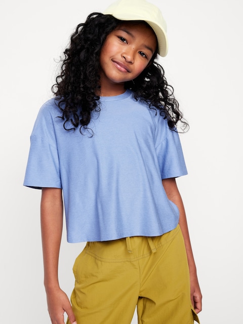 Cloud 94 Soft Go-Dry Cool Cropped T-Shirt for Girls