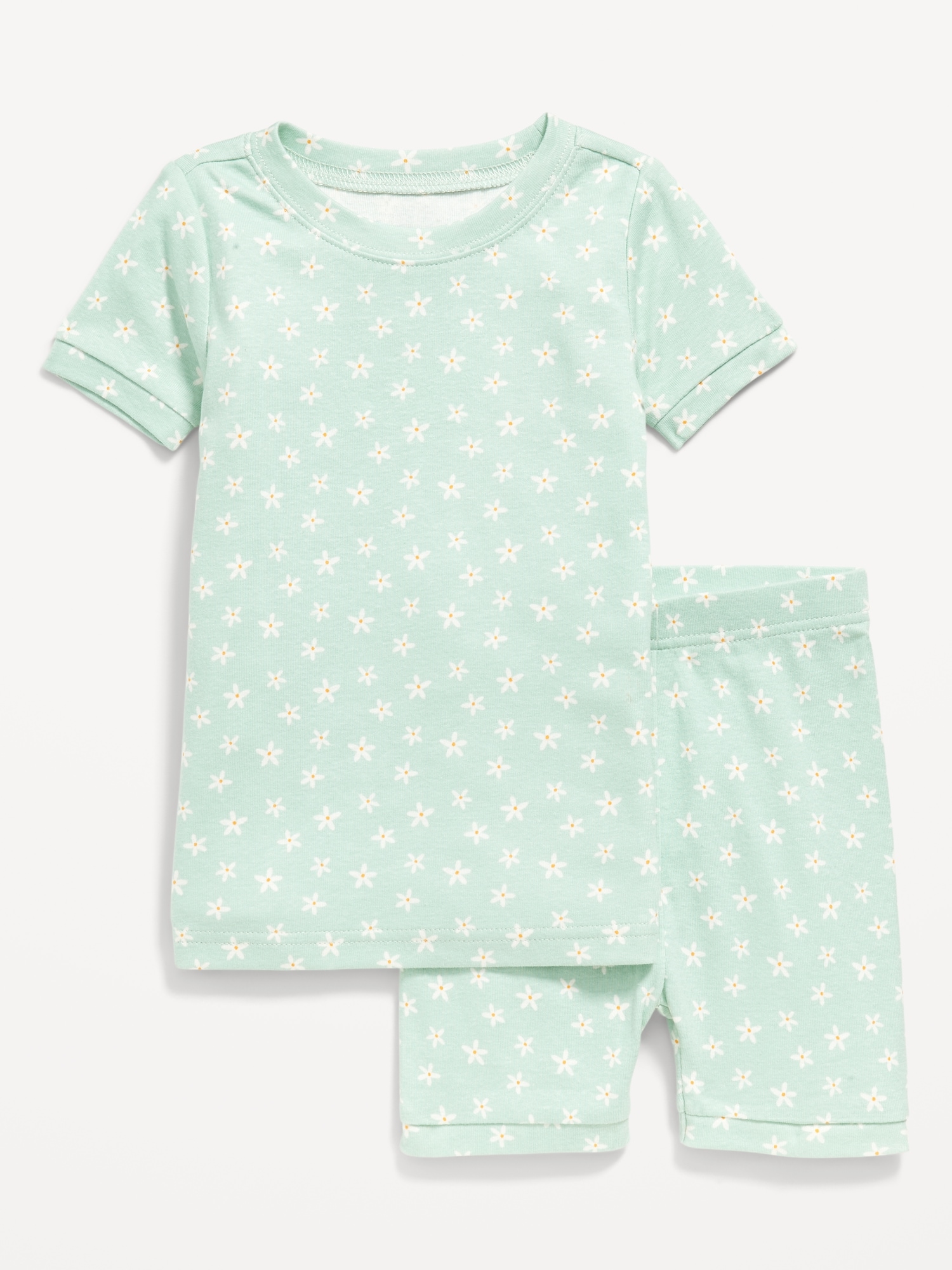 Unisex Matching Print Pajama Set for Toddler & Baby