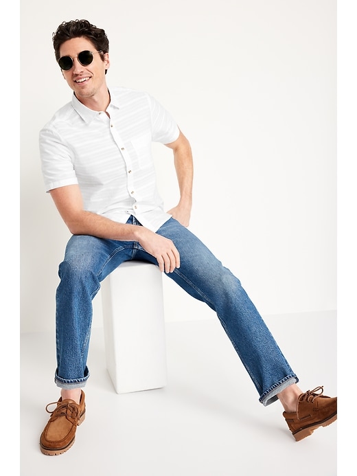 Image number 6 showing, Classic Fit Everyday Linen-Blend Shirt