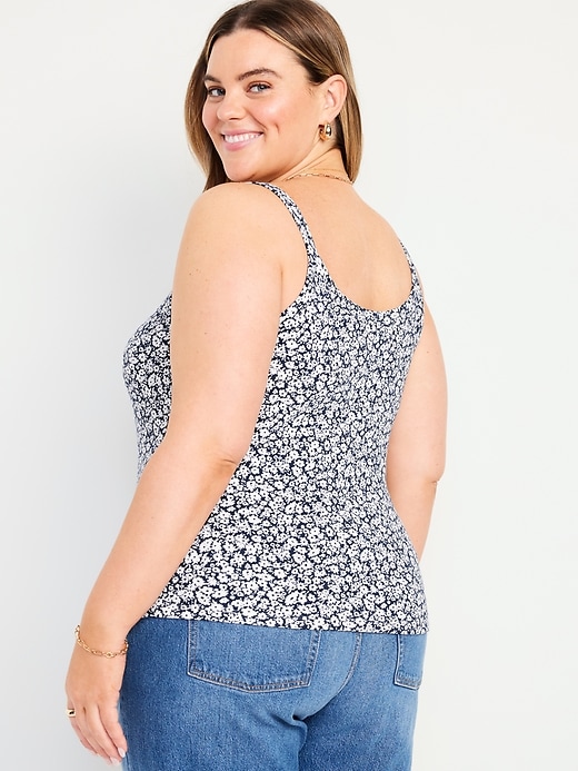 Image number 8 showing, Fitted Rib-Knit Tank Top