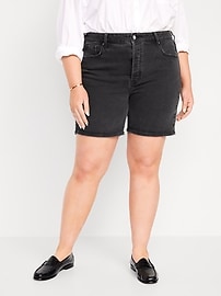 High-Waisted Wow Jean Shorts -- 3-inch inseam