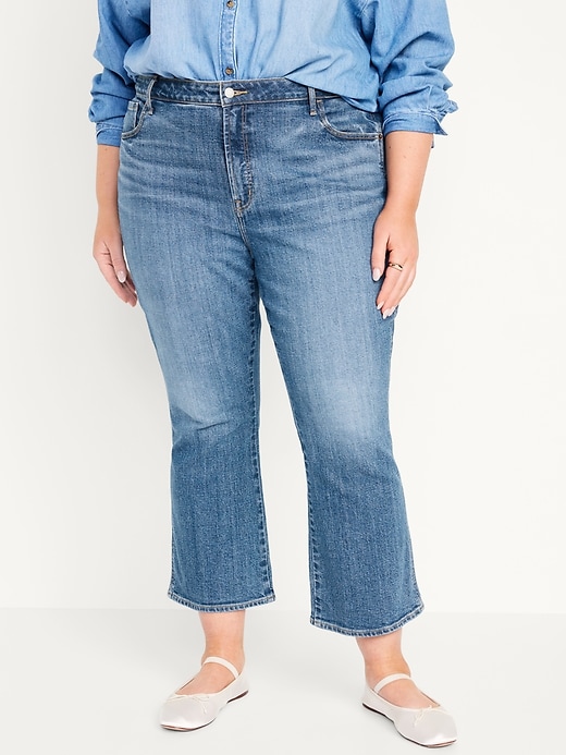 Image number 5 showing, High-Waisted Vintage Crop Flare Jeans