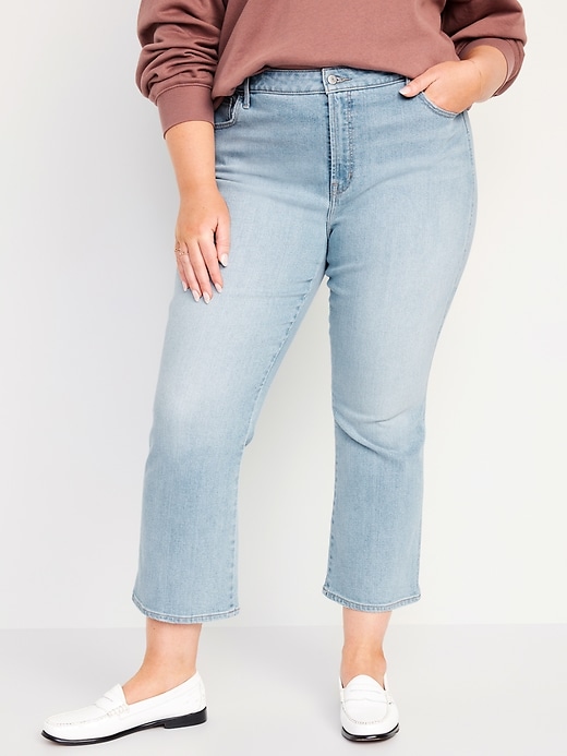 Image number 7 showing, High-Waisted Vintage Crop Flare Jeans