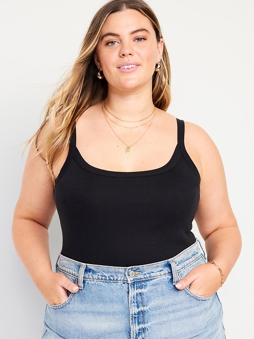 Image number 7 showing, Fitted Rib-Knit Tank Top