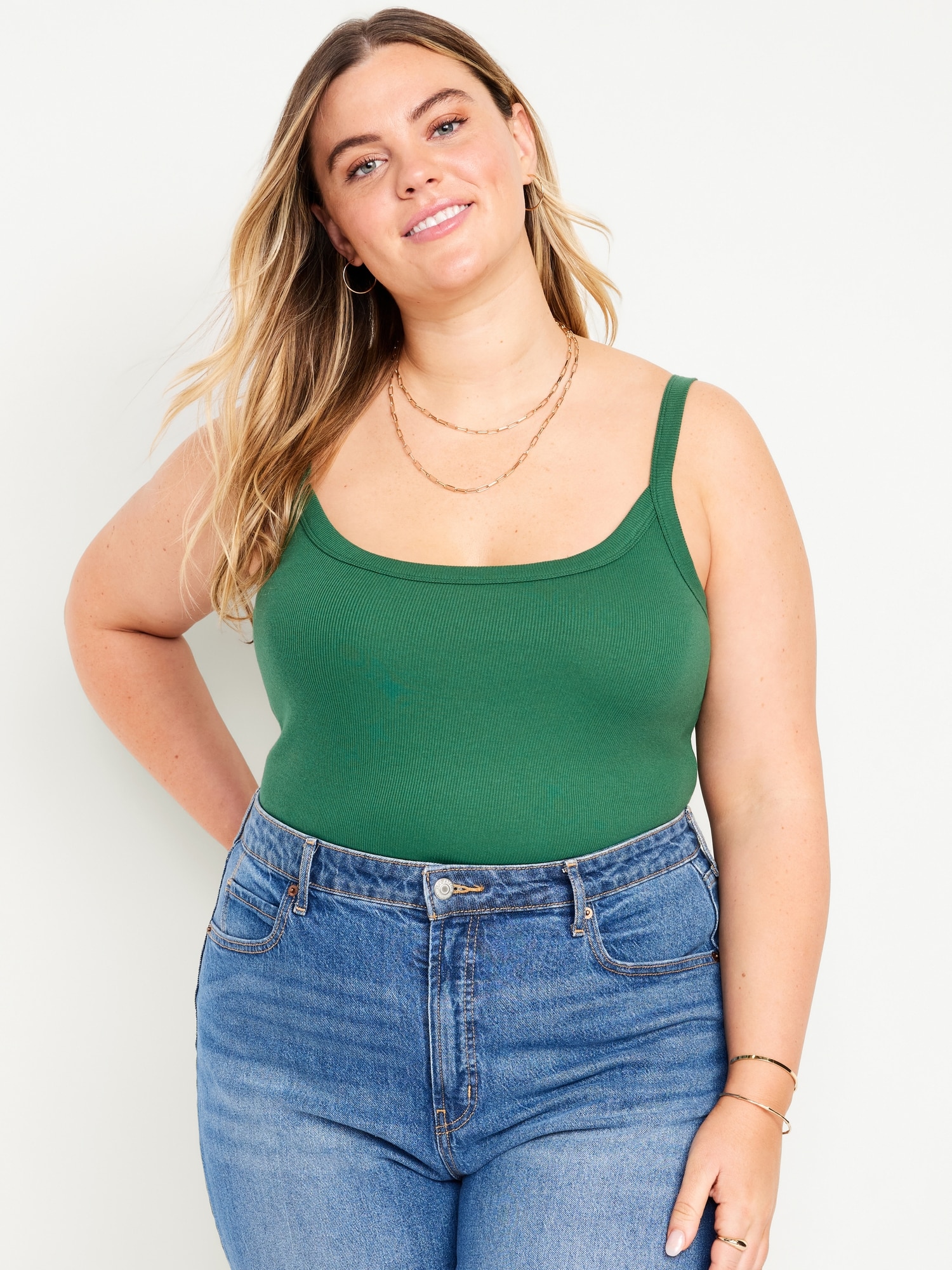 Camisole ajustée en tricot côtelé pour Femme